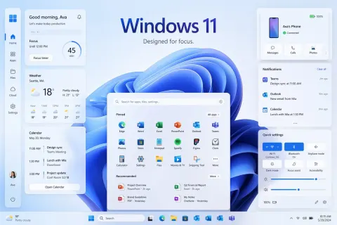 Windows 11 UI Mockup