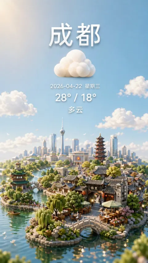 Dreamy Miniature Weather City