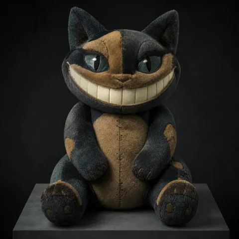 Cheshire Cat Handmade Plush Toy