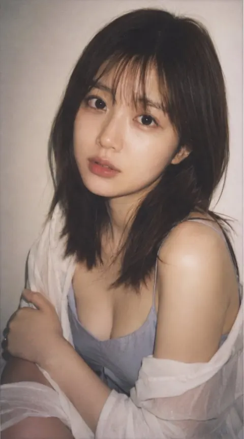 Polaroid Style Japanese Portrait