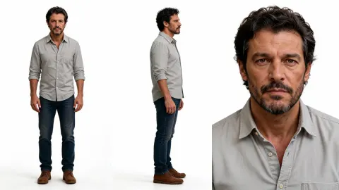 Character Reference Sheet Three Views