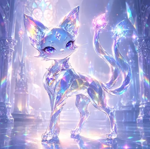 Crystal Cat in Gem Cathedral