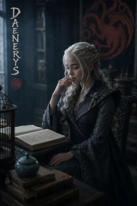 Moody Cinematic Portrait of Daenerys