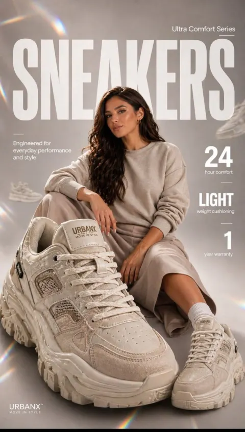 Stylish Sneaker Editorial Shoot