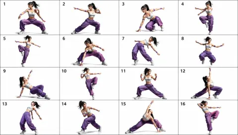 Hip-Hop Dancer 16 Dynamic Poses