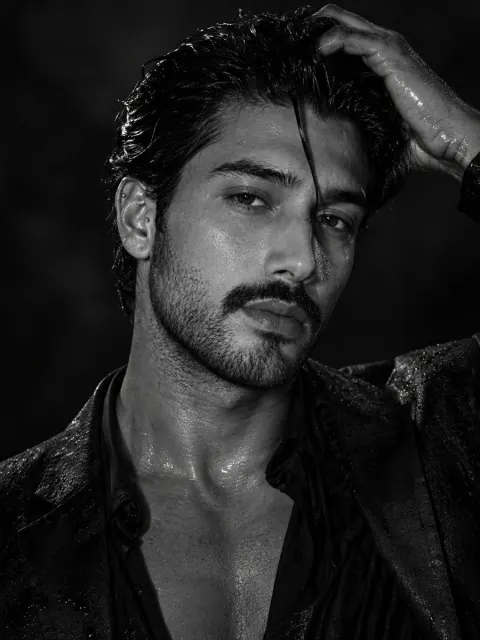 Rugged Monochrome Male Portrait