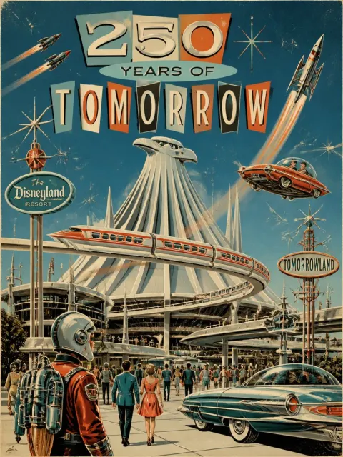 Retro Futuristic Tomorrowland Streetwear Art