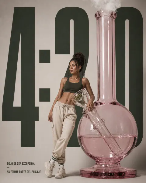 Luxury Cannabis Editorial Poster