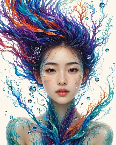 Water Spirit Ethereal Portrait