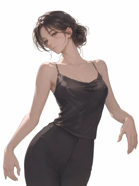 Elegant Minimalist Digital Fashion Portrait