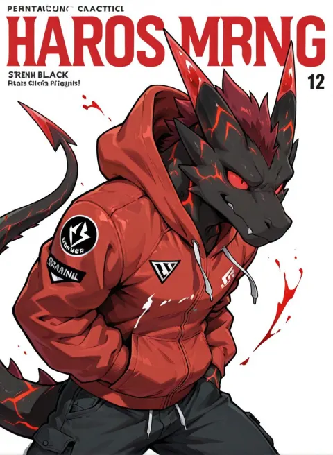 Black Dragon Streetwear Poster