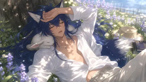 Wolf-Eared Boy's Meadow Nap