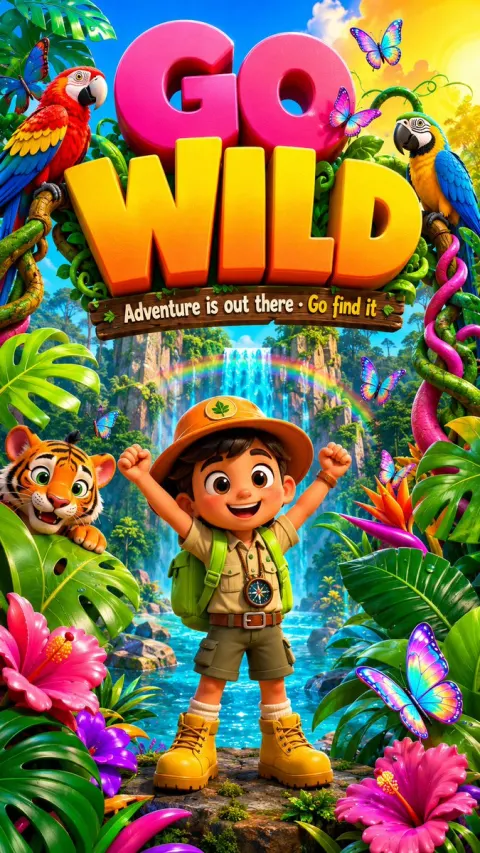 Wild Jungle Adventure Poster