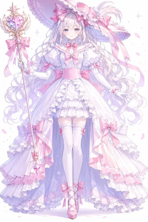 Faceless Pastel Magical Girl Princess