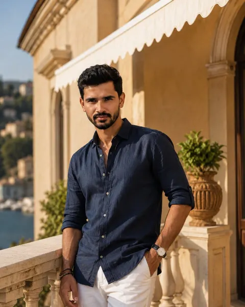 Mediterranean Luxury Lifestyle Portrait