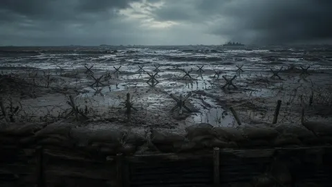 WWII Trench Defense Line