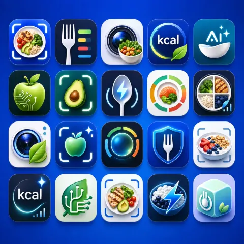 AI Nutrition App Icon Collection