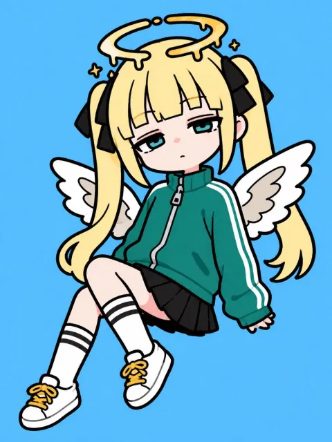 Sleepy Angel Chibi Sticker