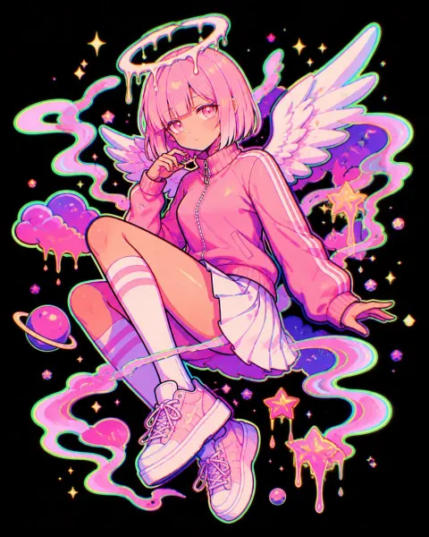 Pastel Angel in Candy Galaxy