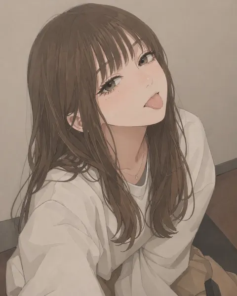 Cozy Anime Selfie Moment