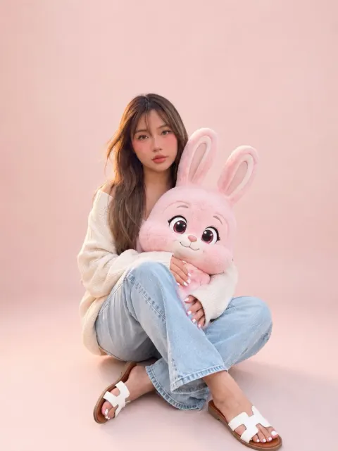 Youth with Pink Rabbit