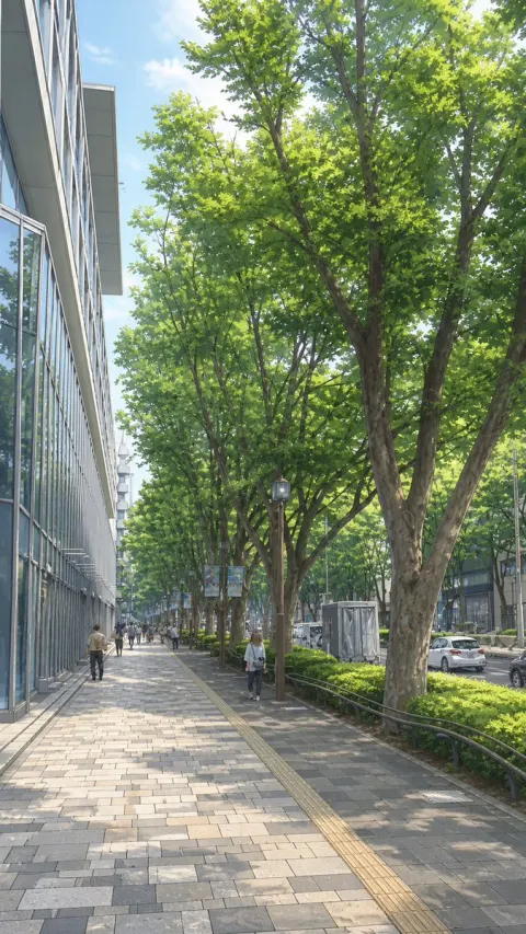 Street View to Anime Cityscape Art