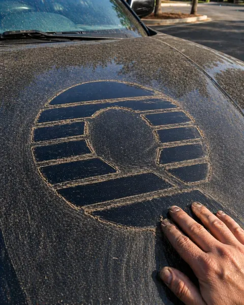 Dust Art Car Hood Logo
