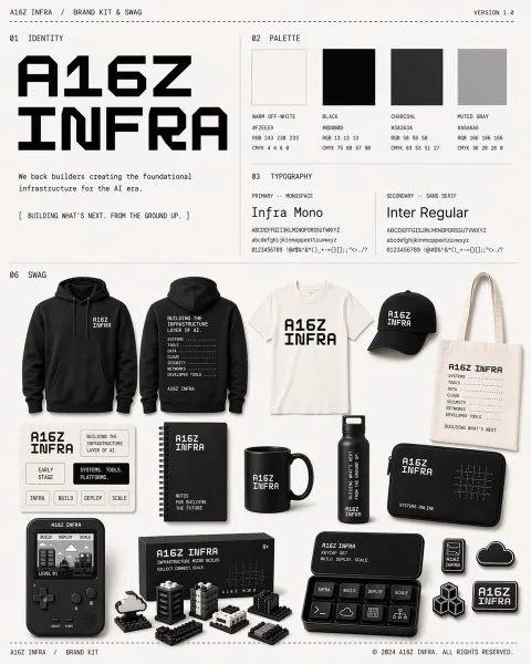 Minimalist Tech Brand Kit Showcase