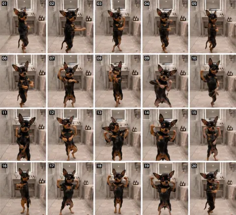 Chihuahua Bathroom Dance Storyboard