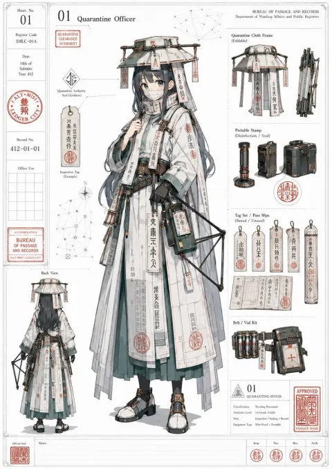 Fantasy Quarantine Officer Character Sheet