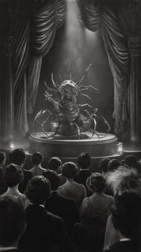 Grotesque Insect-Spider Stage Spectacle