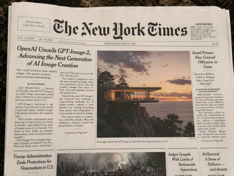 Newspaper Front Page Mockup