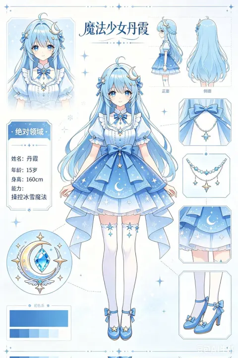 Ice Moon Magical Girl Reference