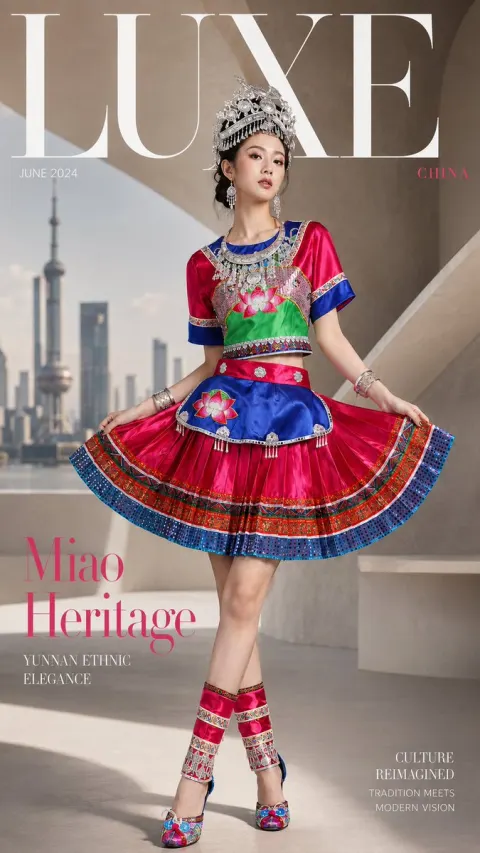 Miao Beauty Fashion Magazine Cover