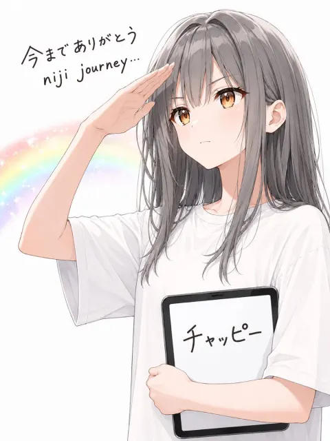 Farewell Anime Girl Illustration