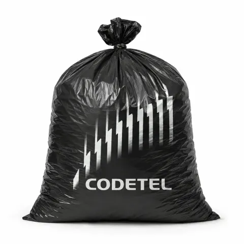 Black Garbage Bag Product Shot