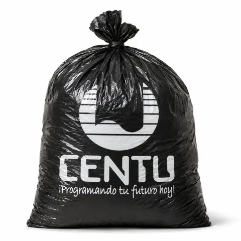 Black Trash Bag Brand Mockup
