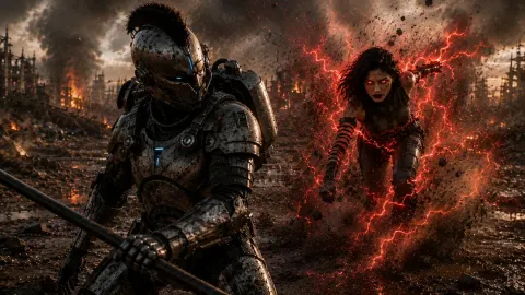 Wasteland Cyber-Knight Duel