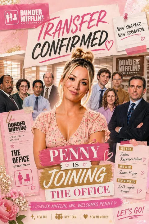 Office Transfer Announcement Scrapbook Poster