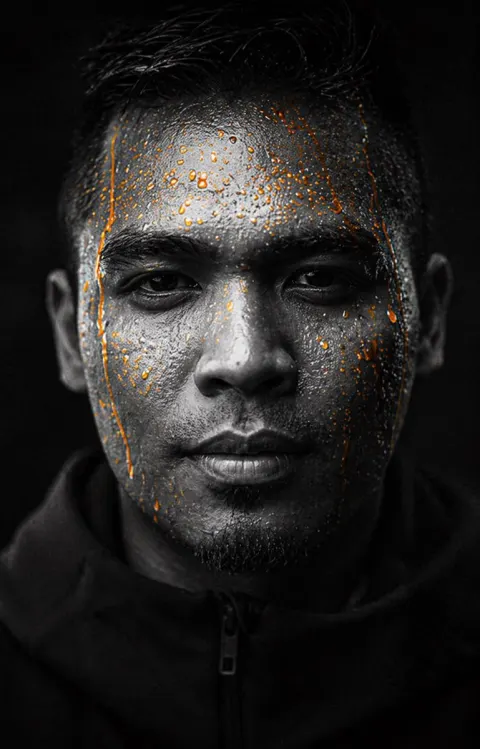 Dramatic Low-Key Athlete Portrait