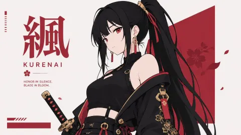 Crimson Blade Silent Bloom