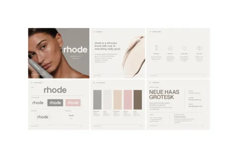 Minimal Skincare Brand Book Spread