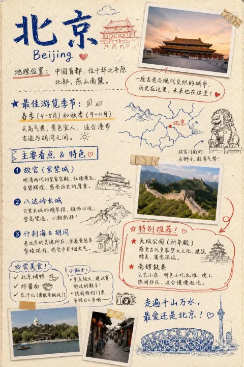 Beijing Scrapbook Page