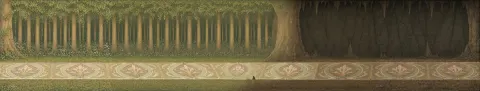 Forest to Cave Transition Background