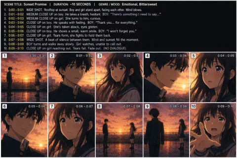 Sunset Promise Anime Storyboard