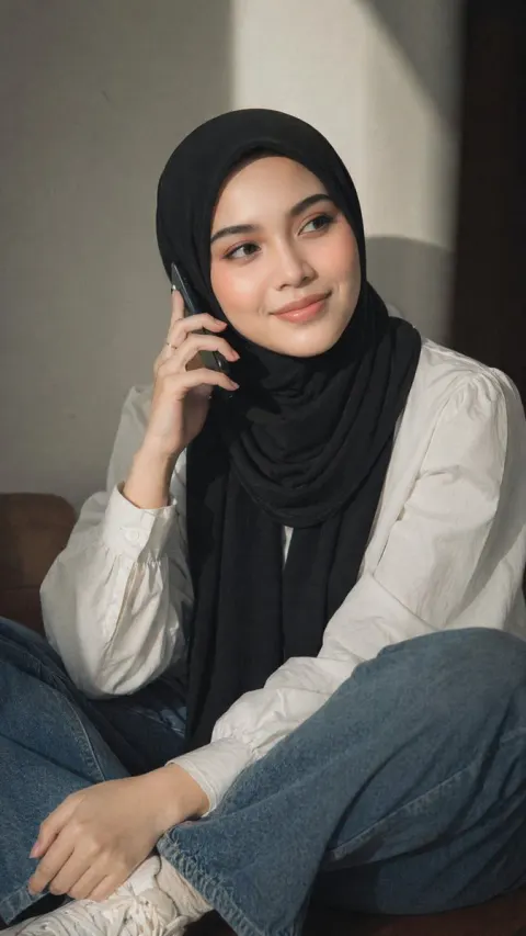 Hijab Afternoon Window Portrait