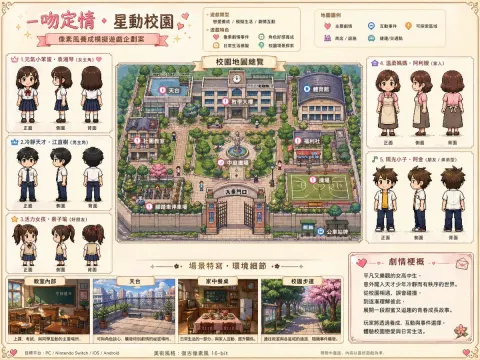 Pixel Playful Kiss Game