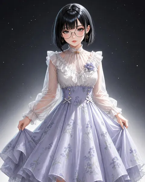 Dreamy Celestial Lolita Portrait