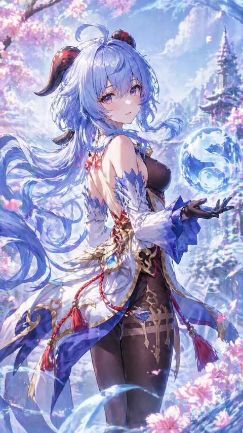 Ice Sorceress in Cherry Blossom Snow Peaks