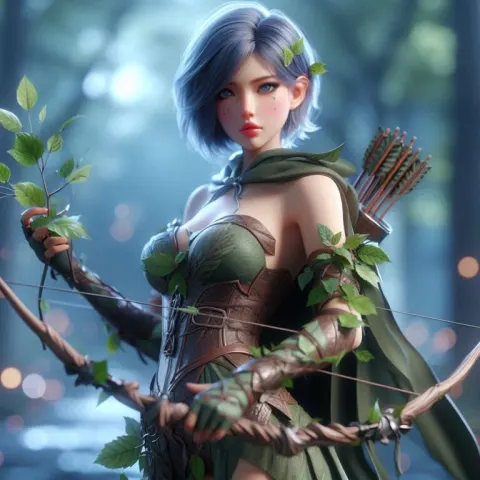 Enchanted Forest Archer Female Character